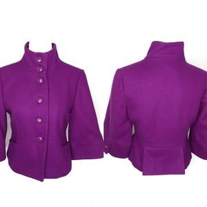 Anthropologie Tulle purple jacket size M